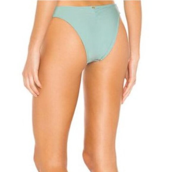 PILYQ NWT Azura Lace Overlay Fanned Full Teeny Bikini Bottoms Size Large - Picture 9 of 9